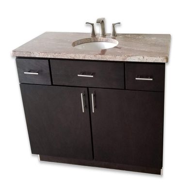 Remodel for Less Assembled Modern 48" Bathroom Vanity Espresso