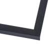 10x10 Frame Charcoal Black Wood Texture Dark Grey | 0.75 Inch Moulding Width | 0.5 Inch Rabbet Depth | Solid Wood Picture Frame with UV Acrylic Plexiglass, Foam Board Backing & Hanging Hardware view 2