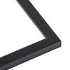 10x10 Frame Charcoal Black Wood Texture Dark Grey | 0.75 Inch Moulding Width | 0.5 Inch Rabbet Depth | Solid Wood Picture Frame with UV Acrylic Plexiglass, Foam Board Backing & Hanging Hardware view 3