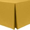 Ultimate Textile -2 Pack- Shantung - Majestic 4 ft. Fitted Tablecloth - Fits 24 x 48-Inch Rectangular Tables, Goldenrod view 1