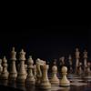 Timeless Handcrafted Walnut Finish Italian Musical Pedestal Chessboard - Many Songs to Choose - Piano Sonata in Minor Op 90 (Beethoven) view 4