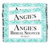 25 Blue Damask Bridal Shower Candy Wrappers, Wedding candy bar wrappers view 1