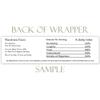 25 Blue Damask Bridal Shower Candy Wrappers, Wedding candy bar wrappers view 2