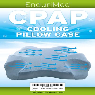 EnduriMed Pillow Case for Use CPAP Comfort Pillow - Cooling Fabric, Blue