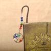 Jovivi Antique Copper Metal Bookmark Beading Bookmarks with Handmade 7 Chakra Healing Crystals Tree of Life Tumbled Gemstones and Round Beads view 2
