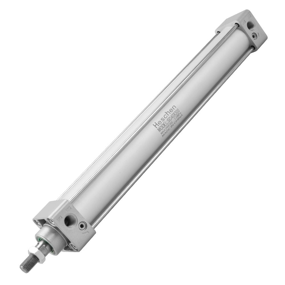 Heschen Pneumatic Standard Cylinder, SC 40-300, PT1/4 Port, 40mm Bore, 300mm Stroke, Single Rod Double Action