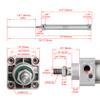 Heschen Pneumatic Standard Cylinder, SC 40-300, PT1/4 Port, 40mm Bore, 300mm Stroke, Single Rod Double Action view 2