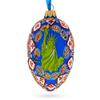 Statue of Liberty Ukrainian Glass Egg Ornament 4 Inches view 1