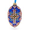 Statue of Liberty Ukrainian Glass Egg Ornament 4 Inches view 3