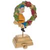 BestPysanky 7-Inch Wreath Metal Christmas Stocking Holder Hanger with Elf Design view 3