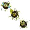 BestPysanky Set of 3 Easter Baskets with Eggs and Spring Flowers view 3