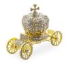 BestPysanky Crystal Coach Crown Jewelry Trinket Box Figurine view 1