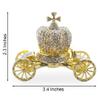 BestPysanky Crystal Coach Crown Jewelry Trinket Box Figurine view 3