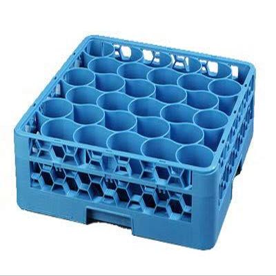 Carlisle RW3014 Full-Size Dishwasher Glass Rack w/ (30) Compartments & Extender, Blue