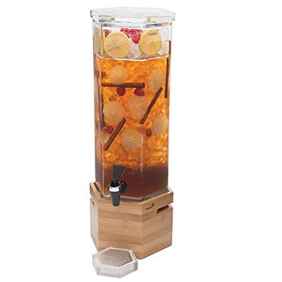 Rosseto LD114 1-1/2-gal Beverage Dispenser - Bamboo Base