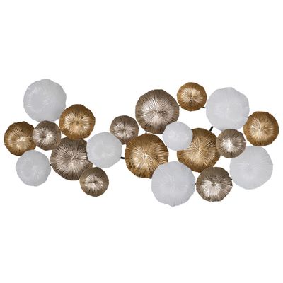 Benzara BM180989 Beautifully Designed Metal Wall Accent Multi Color