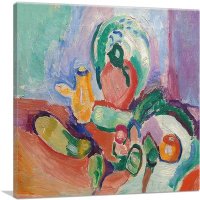 ARTCANVAS Still Life with Vegetables 1905 Canvas Art Print Stretched Framed Painting Picture Poster Giclee Wall Decor by Henri Matisse - 40" x 26" (0.75" Deep)