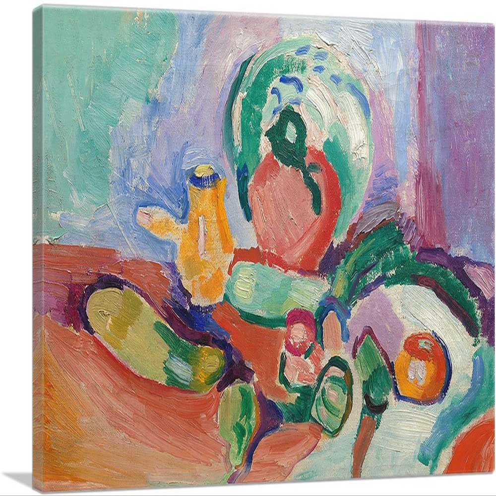 ARTCANVAS Still Life with Vegetables 1905 Canvas Art Print Stretched Framed Painting Picture Poster Giclee Wall Decor by Henri Matisse - 40" x 26" (0.75" Deep)
