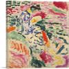 ARTCANVAS La Japonaise Woman beside the Water 1905 Canvas Art Print Stretched Framed Painting Picture Poster Giclee Wall Decor by Henri Matisse - 40" x 26" (0.75" Deep) view 1