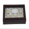 Set / 6 Gift Box Place Card Holders Silver Plate Cased view 3