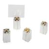 Set / 6 Gift Box Place Card Holders Silver Plate Cased view 4