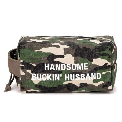 About Face Designs Handsome Buckin' Husband Dopp Kit, Camo