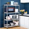 Kitchen shelf - stainless steel storage rack Floor-standing multi-layer microwave oven rack Household thickening rack (Size : 120cm) view 2