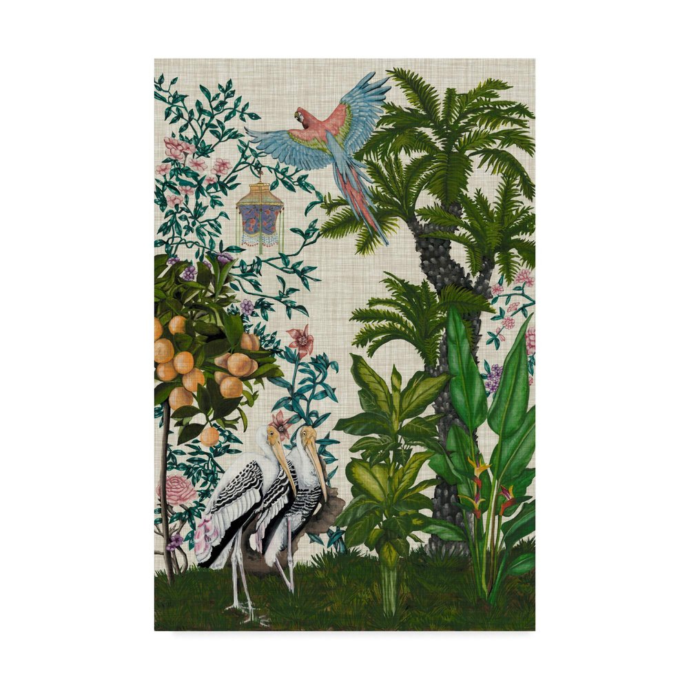 Trademark Fine Art WAG04970-C1624GG Paradis Chinoiserie II by Naomi McCavitt, 16x24,