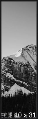 Frame It Easy 10 3/8 x 31 Satin Black Metal Frame (Ashford) 10.4x31 inches