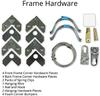 Frame It Easy 10 3/8 x 31 Satin Black Metal Frame (Ashford) 10.4x31 inches view 4