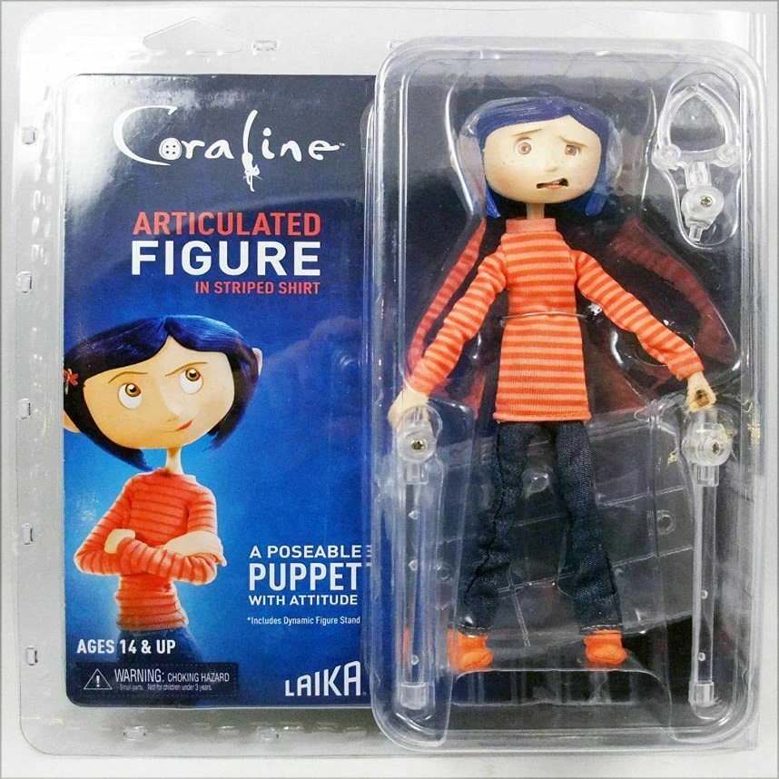Neca - Figurine Coraline - Coraline T-Shirt Raye 18cm - 0634482495698