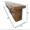 Joel's Antiques 60 inch Wooden Floating Shelves for Wall - 60x7.5x5.5 in - Made of Natural Wood - Reclaimed Floating Wood Mantel, Shelf, Pine, Vintage, Two Piece view 2