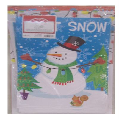 Holiday 20 Christmas Theme Gift Boxes Assorted Sizes Snowmen & Penguin