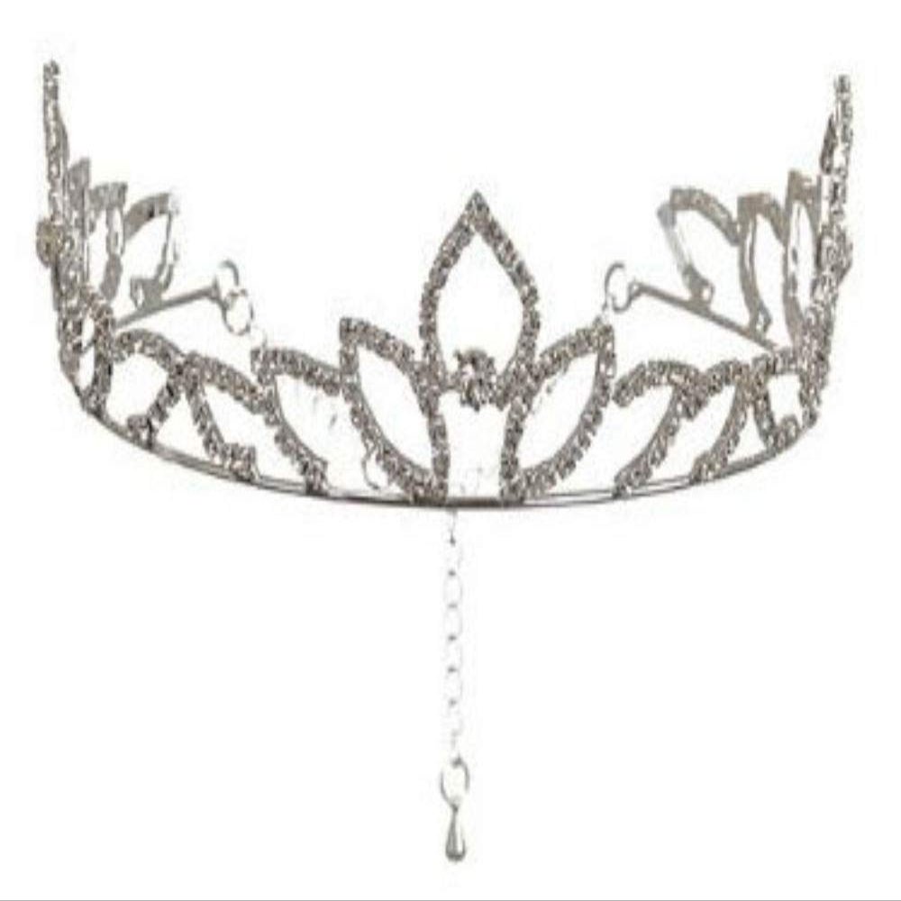 Allstate Floral & Crafts Rhinestone Crown 3.5 inch Silver 2 Count