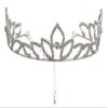 Allstate Floral & Crafts Rhinestone Crown 3.5 inch Silver 2 Count view 1