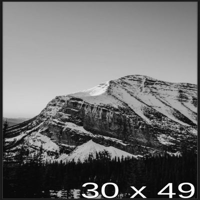 Frame It Easy 30 3/4 x 49 5/8 Satin Black Metal Frame (Ashford) 30.7x49.6 inches