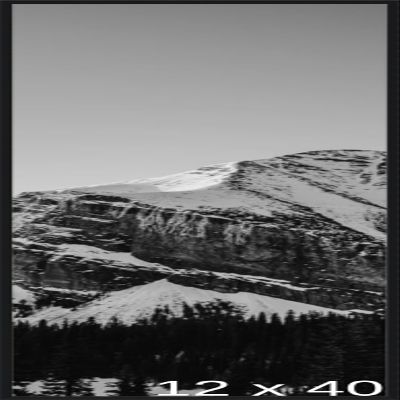 Frame It Easy 12 1/8 x 40 1/8 Satin Black Metal Frame (Ashford) 12.1x40.1 inches