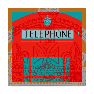 Trademark Fine Art WAG05004-C1818GG London Calling II by Louise Montillio, 18x18,