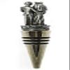 Pewter Bride & Groom Bottle Stopper view 2