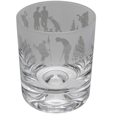 ANIMO GLASS Golf Scene Whisky Tumbler