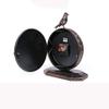 CLOCKZHJI Retro Mute Desk Clock European Style Living Room Wrought Iron Desktop Quartz Clock and Shelf Clock view 4