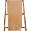 Alashan 100% Cashmere The Essential Throw - Cashmere Throw Blanket - Ripple Finish, Camel view 2