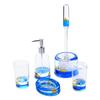 Locco Decor 5 Piece Acrylic Liquid 3D Floating Motion Bathroom Vanity Accessory Set Duck view 1