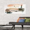 Trends International China Landscape with Pagoda Wall Poster, 22.375" x 34", Premium Unframed Version view 2