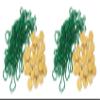 Beistle Leprechaun Loot 74 Piece, 33" & 1.5", Green/Gold view 1
