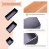 Sansnow Bamboo Organizer Box for Accessories Cosmetic Small Square Drawer Organizer Boxes, Black 4"*4" view 4
