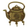 3 Hook English Brass Teapot Key Rack view 1