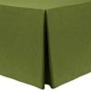 Ultimate Textile -2 Pack- Shantung - Majestic 4 ft. Fitted Tablecloth - Fits 24 x 48-Inch Rectangular Tables, Moss Green view 1