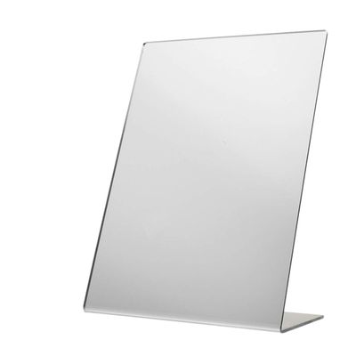 Marketing Holders 2 Pack Acrylic Easel Mirror 9" x 12" Slant Back Portable Plexiglass Countertop Stand Perfect for Professional and Home Use Makeup or Hair Styling