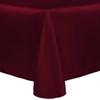 Ultimate Textile -5 Pack- Reversible Shantung Satin - Majestic 54 x 96-Inch Oval Tablecloth, Burgundy Red view 1
